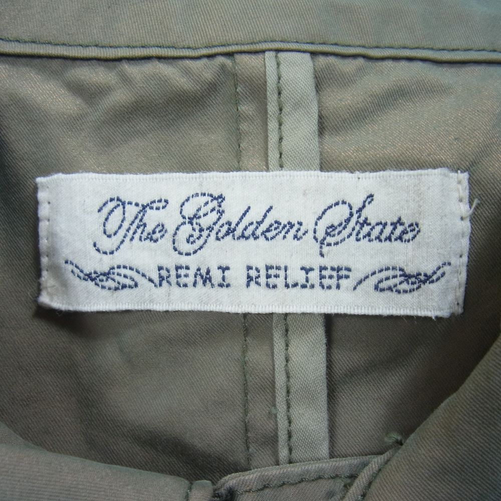 REMI RELIEF レミレリーフ ステンカラー コート カーキ系 M【中古】
