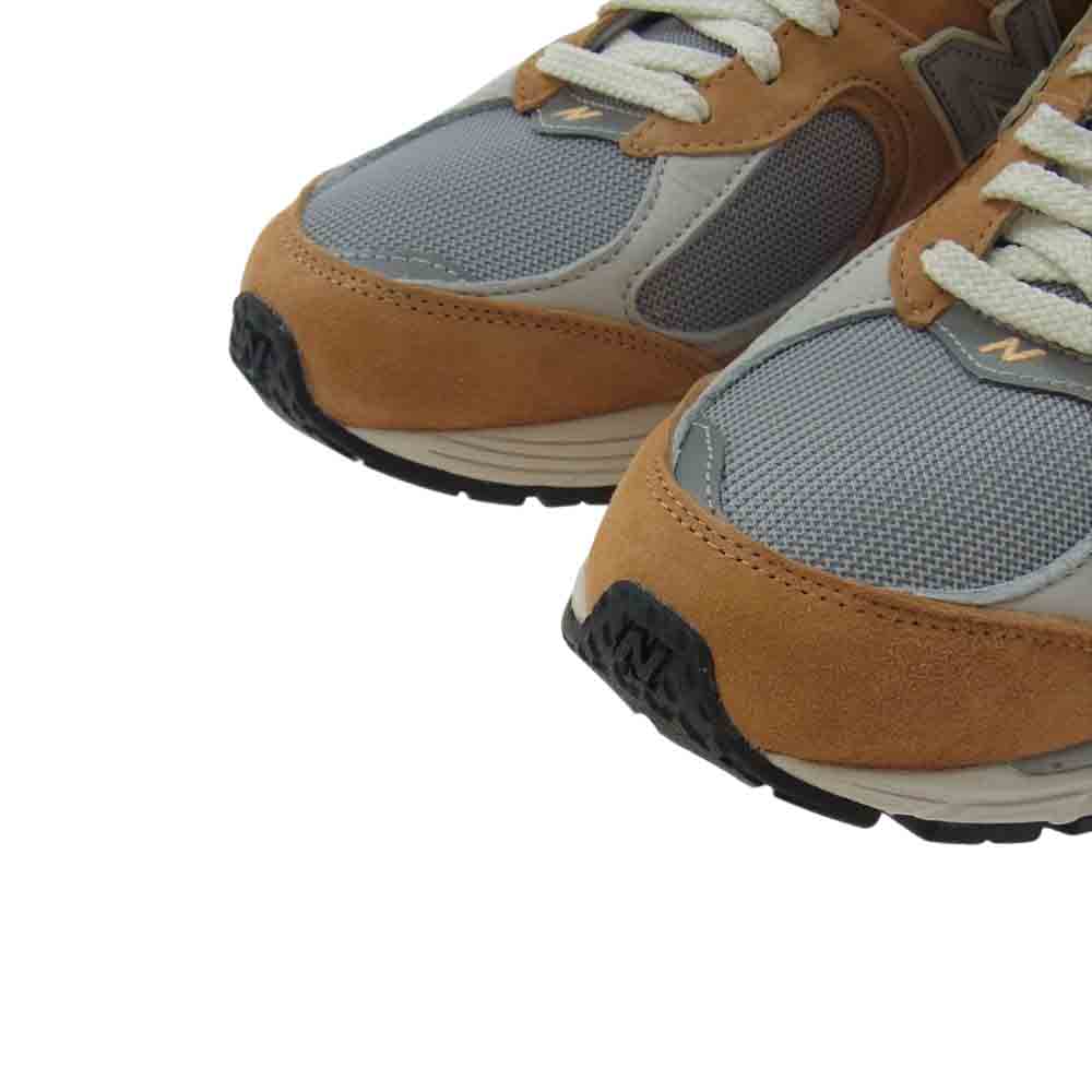 NEW BALANCE ニューバランス M2002RHM CARAMEL キャラメル スウェード ローカット スニーカー グレー系 オレンジ系 28.5cm【新古品】【未使用】【中古】