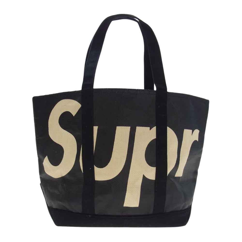 Supreme シュプリーム 20SS Raffia Tote ラフィア トート バッグ  ブラック系【中古】