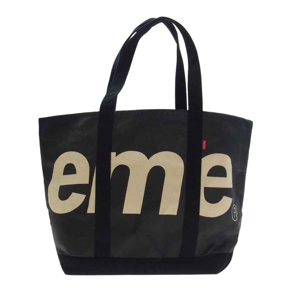 Supreme シュプリーム 20SS Raffia Tote ラフィア トート バッグ  ブラック系【中古】