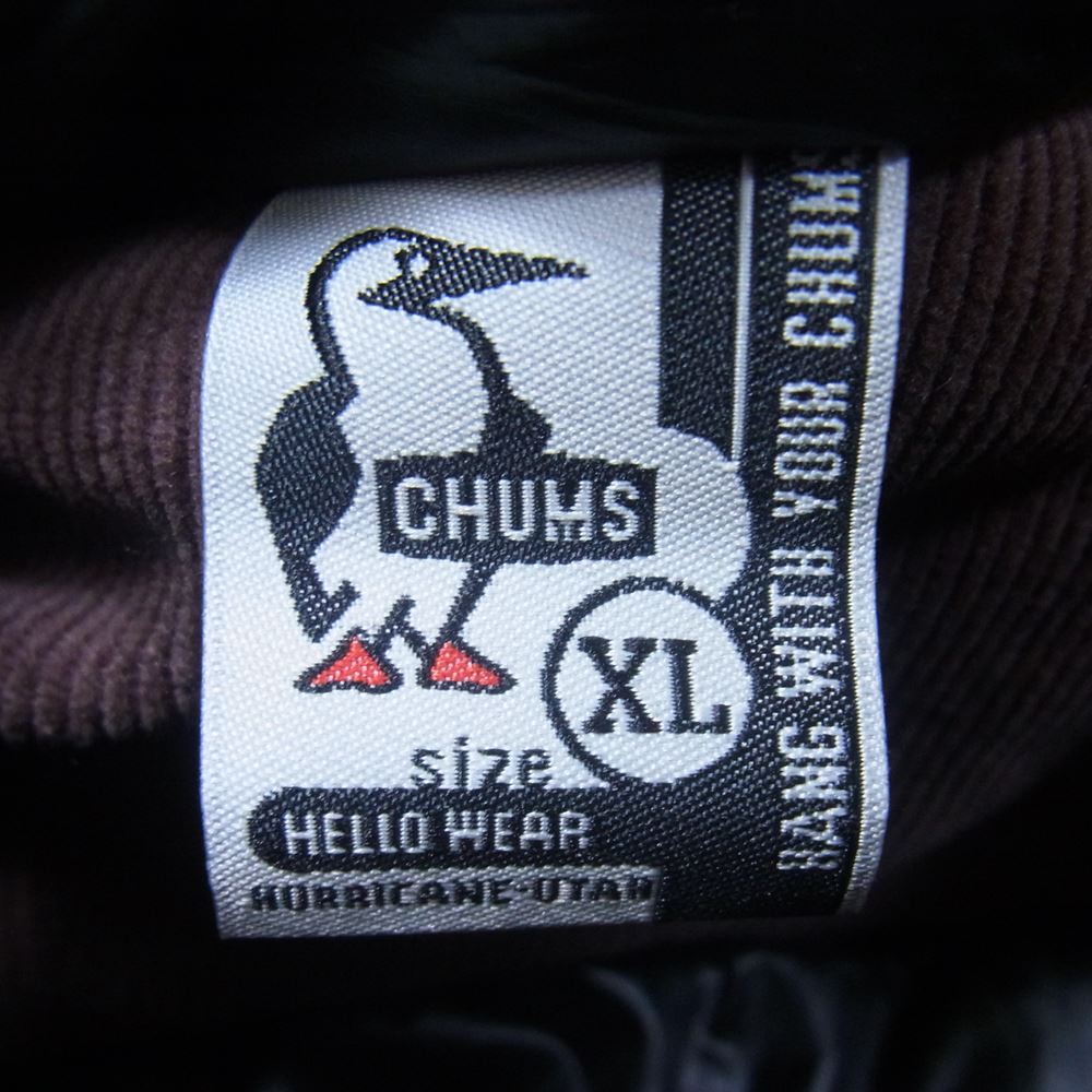 CHUMS チャムス CH04-1227 Teeshell Insulated Parka ティーシェル インサレー テッド パーカー ジャケット ブラック系 ブラウン系 XL【中古】