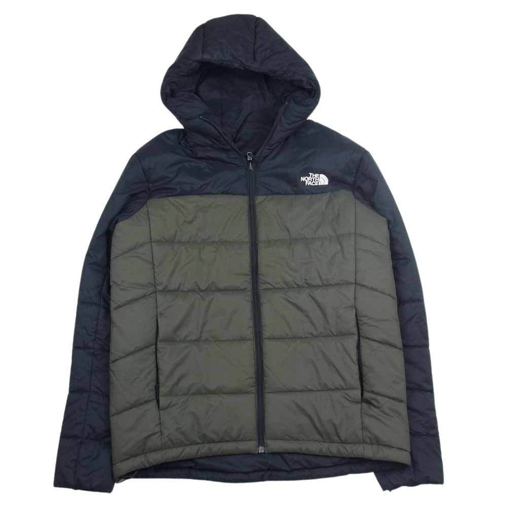 THE NORTH FACE ノースフェイス 22AW NY82180 Reversible Anytime Insulated Hoodie リバーシブル エニータイム インサレーテッド フーディ 中綿 ジャケット  カーキ系 L【中古】