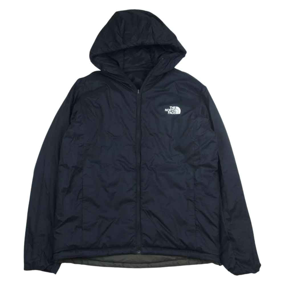 THE NORTH FACE ノースフェイス 22AW NY82180 Reversible Anytime Insulated Hoodie リバーシブル エニータイム インサレーテッド フーディ 中綿 ジャケット  カーキ系 L【中古】