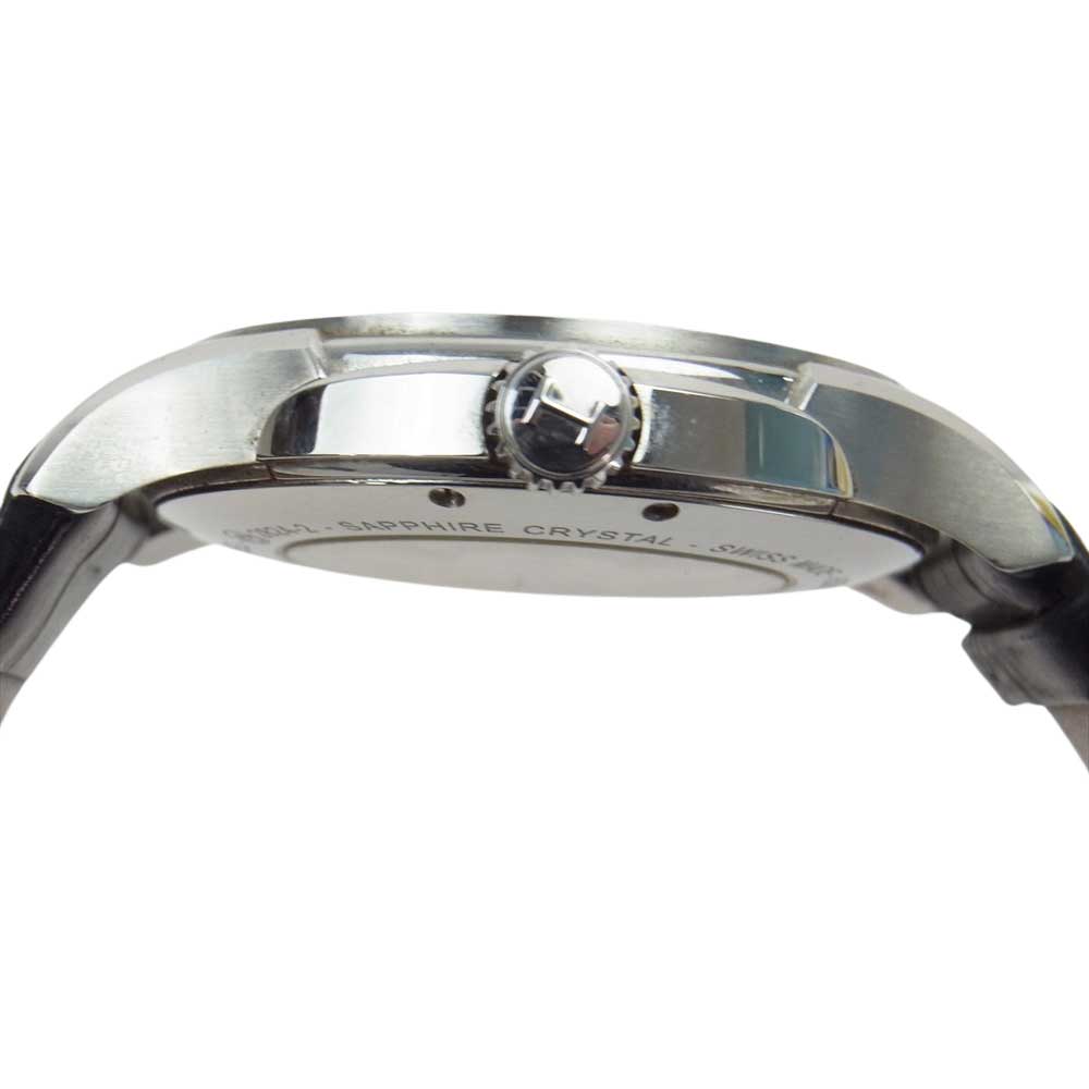 HAMILTON ハミルトン H325650 ギャンランティー付 Jazzmaster viewmatic ジャズマスター ビューマチック オープンハート アナログ 自動巻き レザーベルト 時計 ウオッチ シルバー系【中古】
