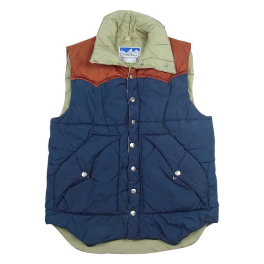 パウダーホーン マウンテニアリング 中綿 ベスト ネイビー系 M【中古】