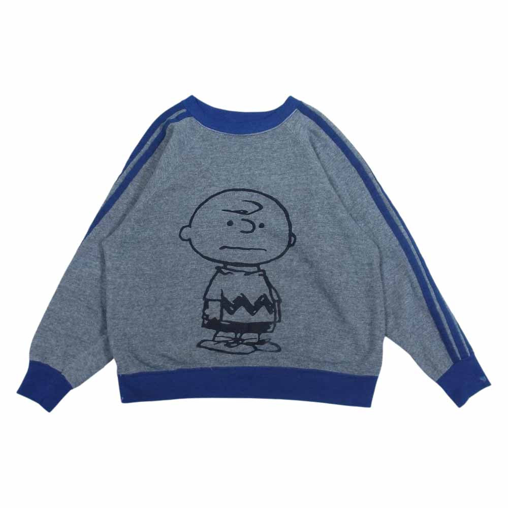 ヴィンテージ ピーナッツ チャーリーブラウン プリント スウェット トレーナー グレー系 サイス表記無【中古】