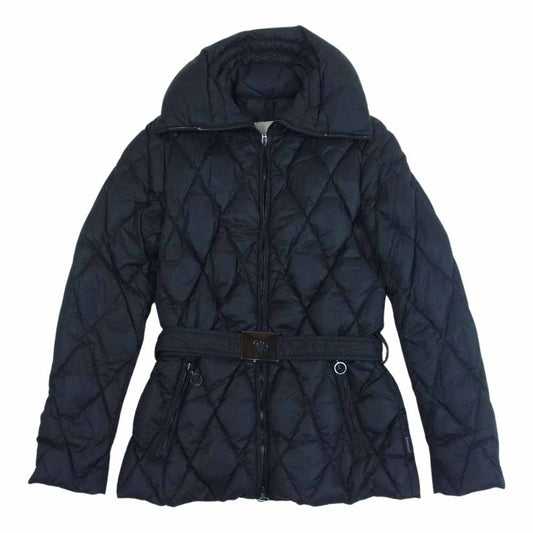 MONCLER モンクレール Z7H01280 キルティング ベルト ダウン コート ブラック系 1【中古】