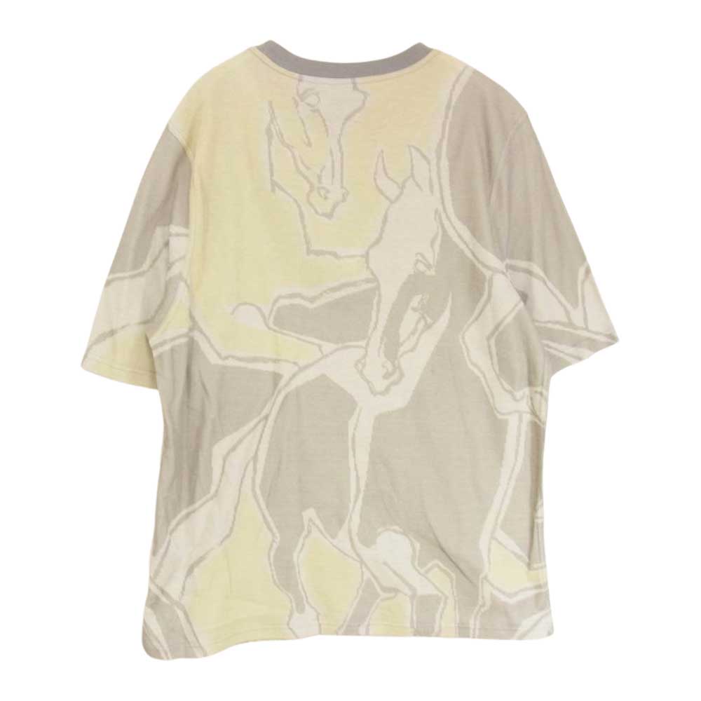 HERMES エルメス ホースダンス 半袖 カットソー Tシャツ グレー系 L【中古】