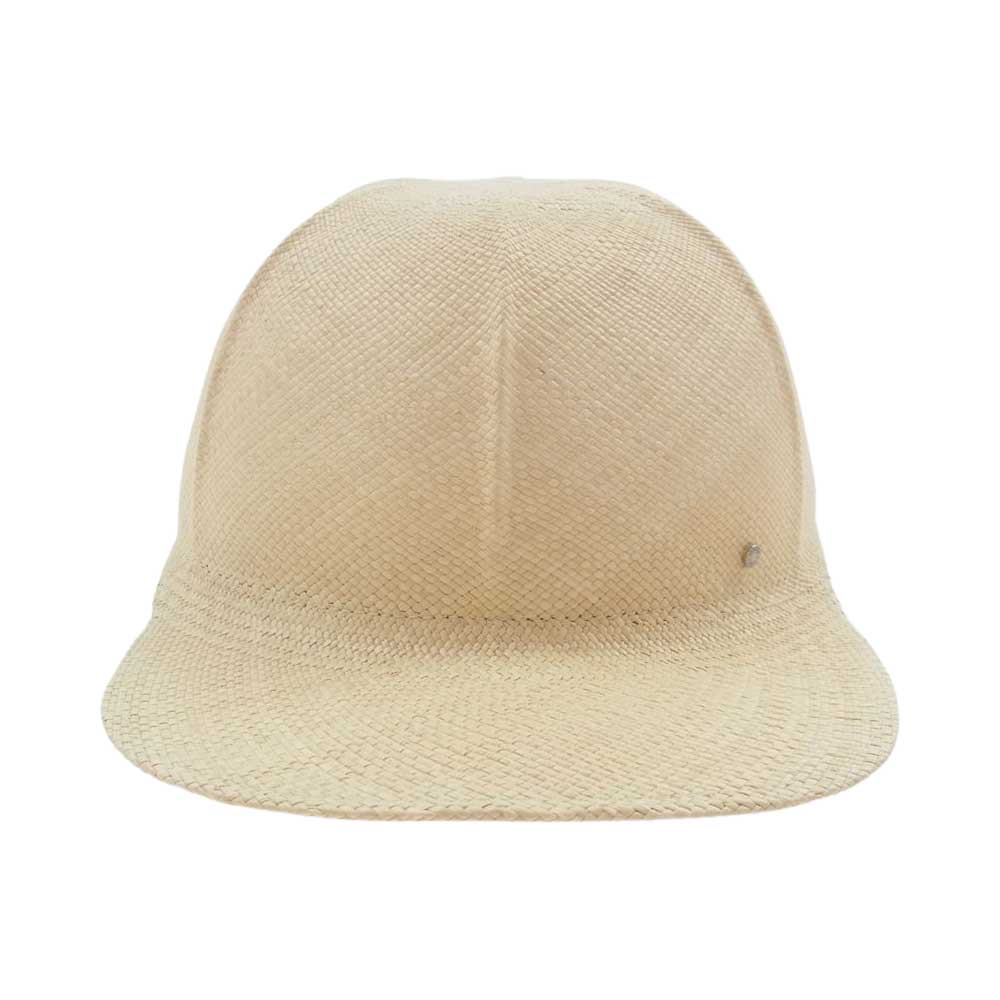 HERMES エルメス 22SS Riley ライリー セリエボタン パナマ ストロー ベースボール キャップ ベージュ系 59【中古】