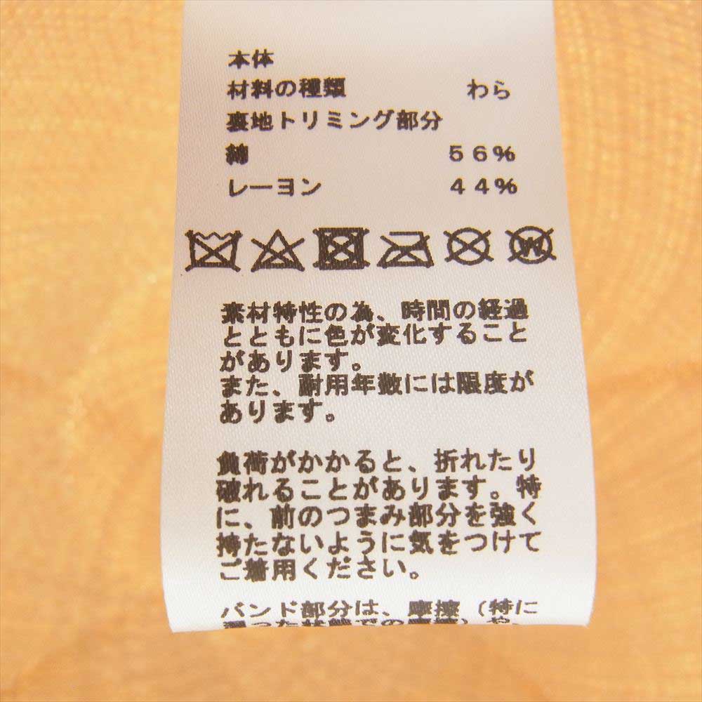 HERMES エルメス 22SS Riley ライリー セリエボタン パナマ ストロー ベースボール キャップ ベージュ系 59【中古】