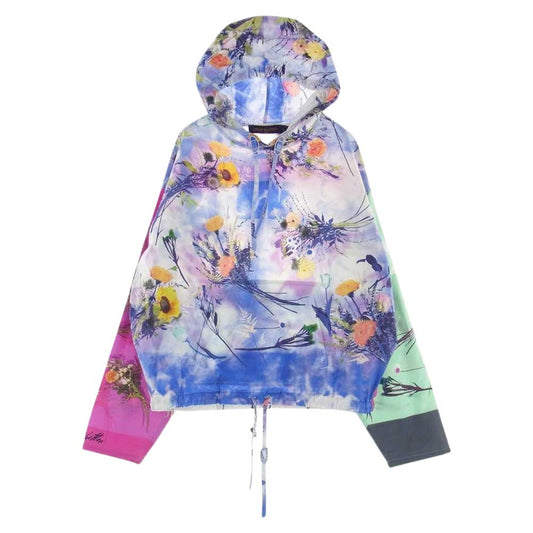 LOUIS VUITTON ルイ・ヴィトン 20SS RM201 TXB HIS79W  フラワー ポプリン プルオーバー パーカー マルチ ジャケット マルチカラー系 M【中古】
