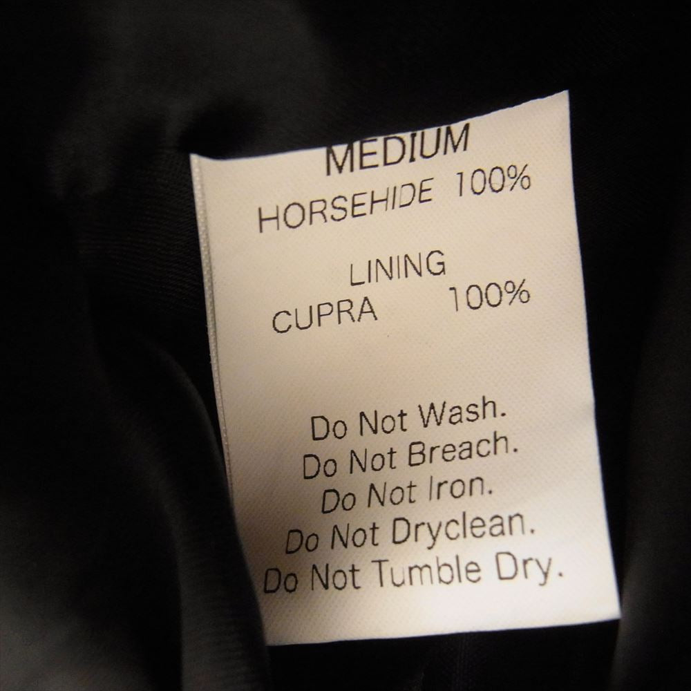 ファインクリーク＆コー Ladies Double Riders Jacket EMU レディース ホースハイド ダブル ライダース ジャケット M ブラック系 M【中古】