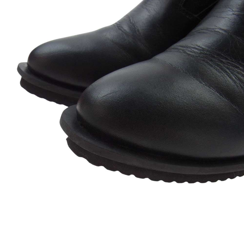 ISSEY MIYAKE イッセイミヤケ サイドゴア ヒール ショート ブーツ ブラック系 24.0㎝【中古】