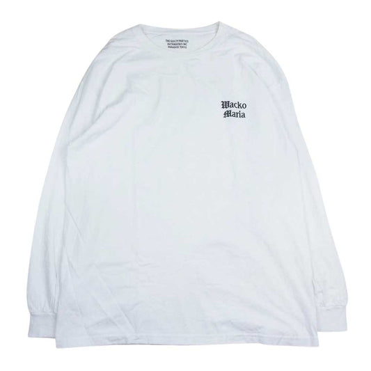 WACKO MARIA ワコマリア CREW NECK LONG SLEEVE T-SHIRT  ホワイト系 XL【中古】