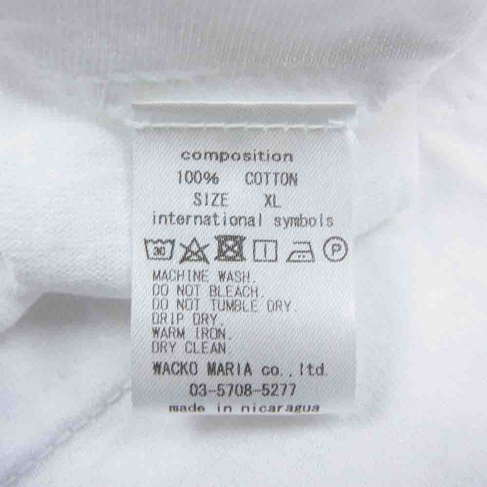 WACKO MARIA ワコマリア CREW NECK LONG SLEEVE T-SHIRT  ホワイト系 XL【中古】
