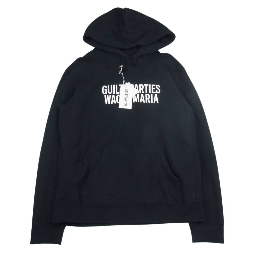WACKO MARIA ワコマリア 22SS 22SSE-WMC-SS01 HEAVY WEIGHT PULLOVER HOODED SWEAT SHIRT ヘビーウエイト  プルオーバー フーデッド スウェット パーカー  ブラック系 XL【中古】