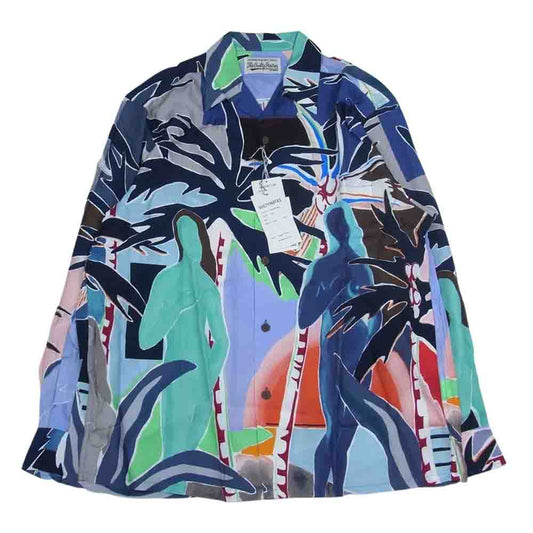 WACKO MARIA ワコマリア 22FW 22FW-WMS-HI09  HAWAIIAN SHIRT L/S TYPE-4 ハワイアン 長袖 シャツ アロハ シャツ マルチカラー系 L【新古品】【未使用】【中古】