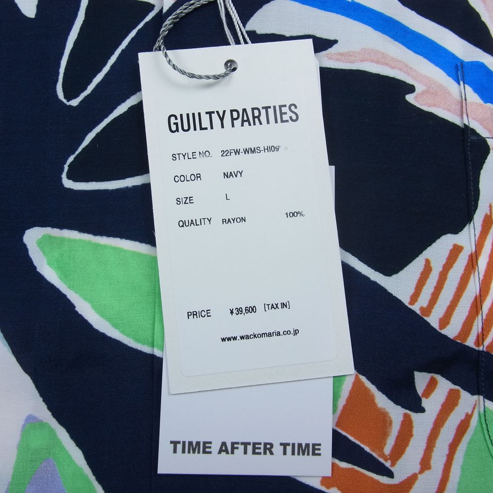 WACKO MARIA ワコマリア 22FW 22FW-WMS-HI09  HAWAIIAN SHIRT L/S TYPE-4 ハワイアン 長袖 シャツ アロハ シャツ マルチカラー系 L【新古品】【未使用】【中古】