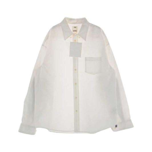VISVIM ビズビム 21SS 0121205011002 ALBACORE GARUDA SHIRT L/S アルバコア 長袖 パッチシャツ  ホワイト系 3【中古】