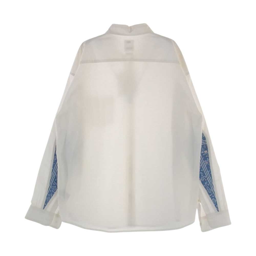 VISVIM ビズビム 21SS 0121205011002 ALBACORE GARUDA SHIRT L/S アルバコア 長袖 パッチシャツ  ホワイト系 3【中古】