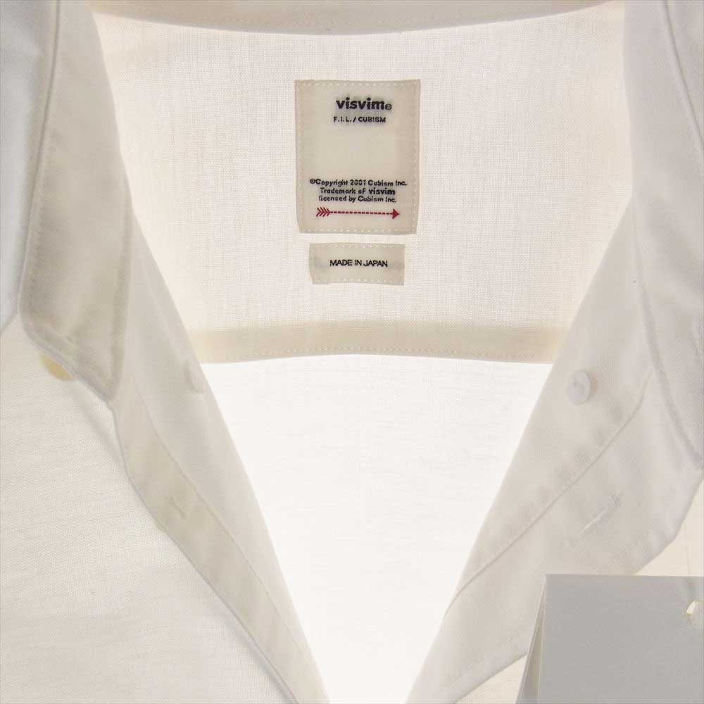 VISVIM ビズビム 21SS 0121205011002 ALBACORE GARUDA SHIRT L/S アルバコア 長袖 パッチシャツ  ホワイト系 3【中古】