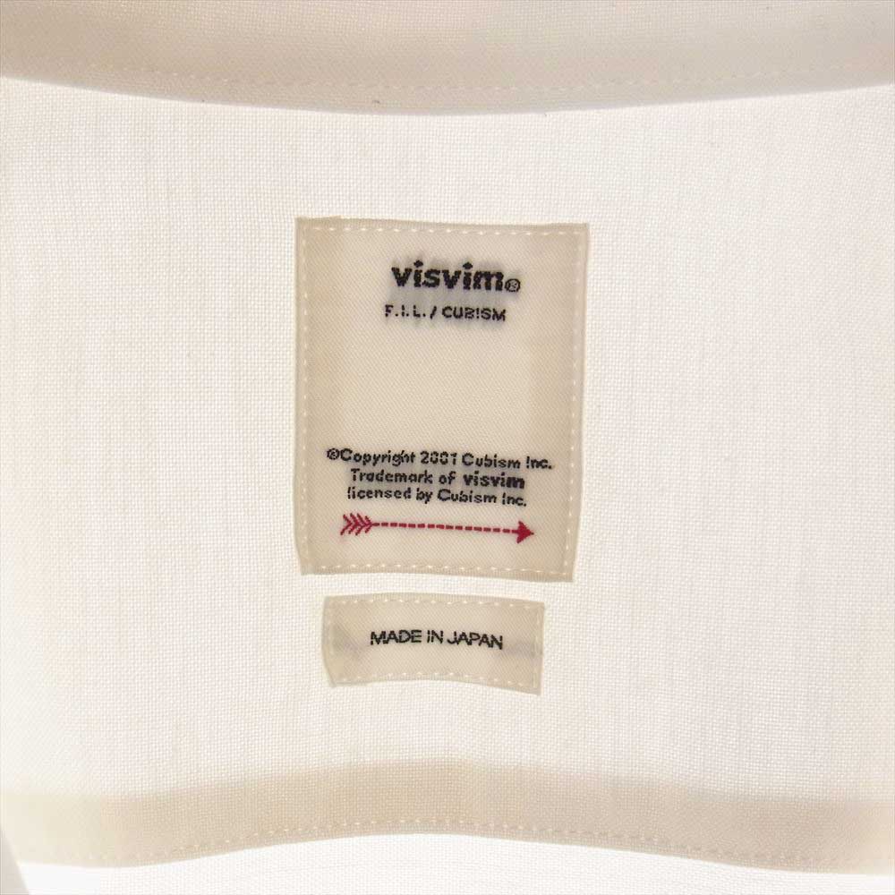 VISVIM ビズビム 21SS 0121205011002 ALBACORE GARUDA SHIRT L/S アルバコア 長袖 パッチシャツ  ホワイト系 3【中古】