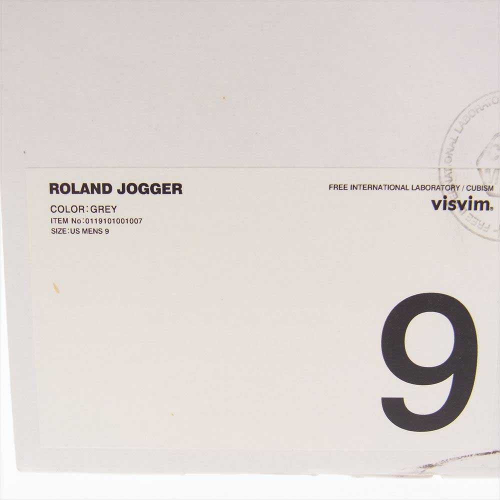 visvim ビズビム サイズ:26.0cm 21SS ROLAND JOGGER ローランド ジョガー スウェード スニーカー グレー US8 ローカット シューズ 靴 【メンズ】