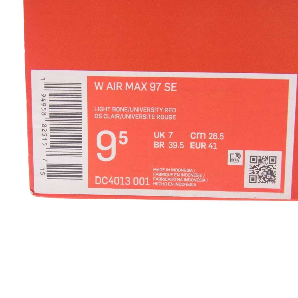 NIKE ナイキ DC4013-001 WMNS AIR MAX 97 SE ウィメンズ エアマックス ローカット スニーカー オフホワイト系 26.5cm【中古】