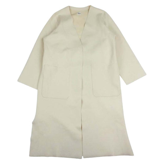 Ron Herman ロンハーマン 21SS Knit Coadigan ベルテッド Vネック ロング カーディガン ノーカラー コート ベージュ系 XS【中古】