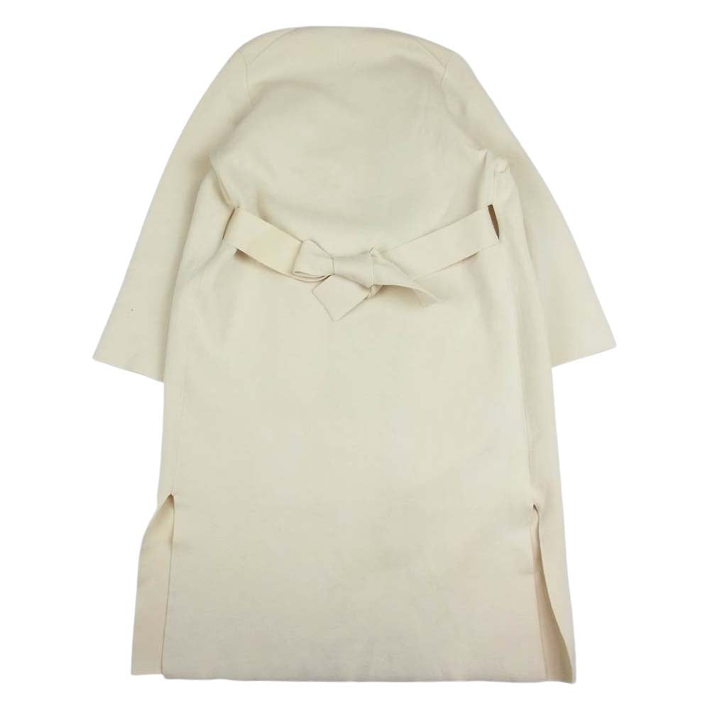 Ron Herman ロンハーマン 21SS Knit Coadigan ベルテッド Vネック ロング カーディガン ノーカラー コート ベージュ系 XS【中古】