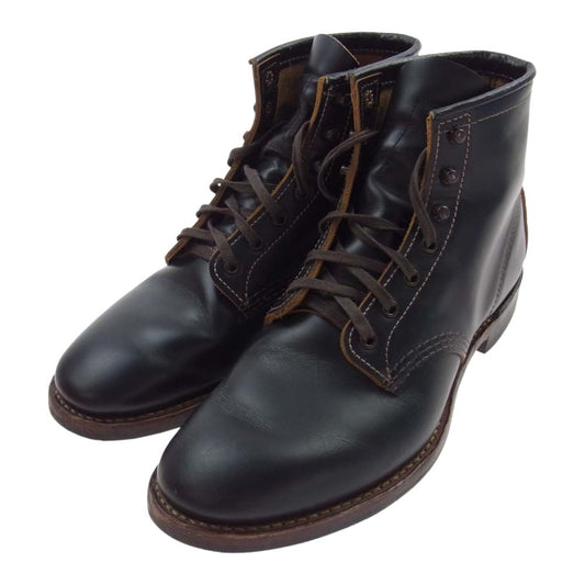 RED WING レッドウィング 9060 羽タグ BECKMAN BOOT FLAT BOX ベックマン フラット ボックス ブーツ ブラック系 US8D【中古】
