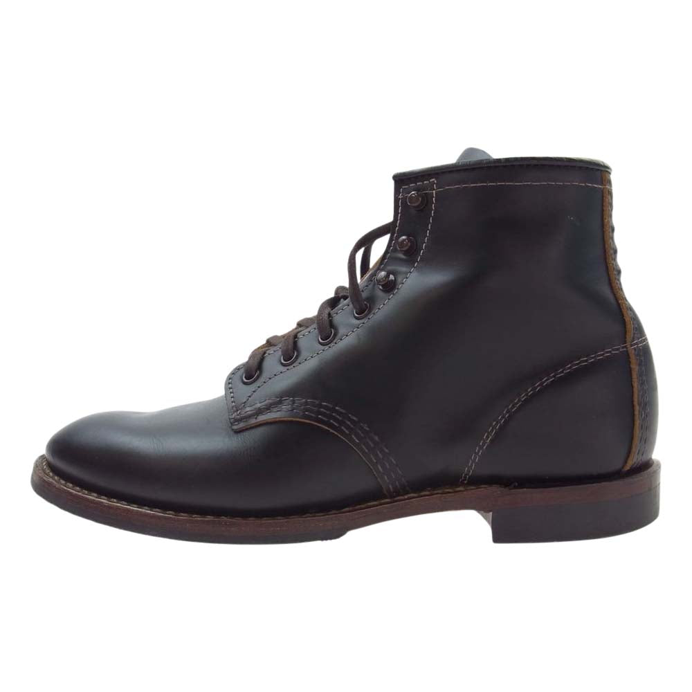 RED WING レッドウィング 9060 羽タグ BECKMAN BOOT FLAT BOX ベックマン フラット ボックス ブーツ ブラック系 US8D【中古】