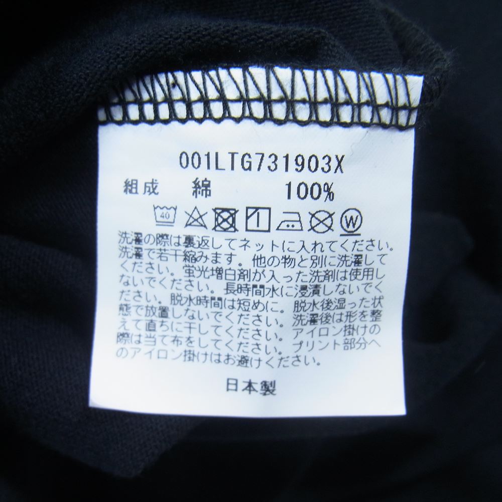 A BATHING APE アベイシングエイプ 001LTG731903X × UNDEFEATED アンディーフィーテッド LONG SLEEVE TEE ロングスリーブ Tシャツ ブラック系 L【中古】