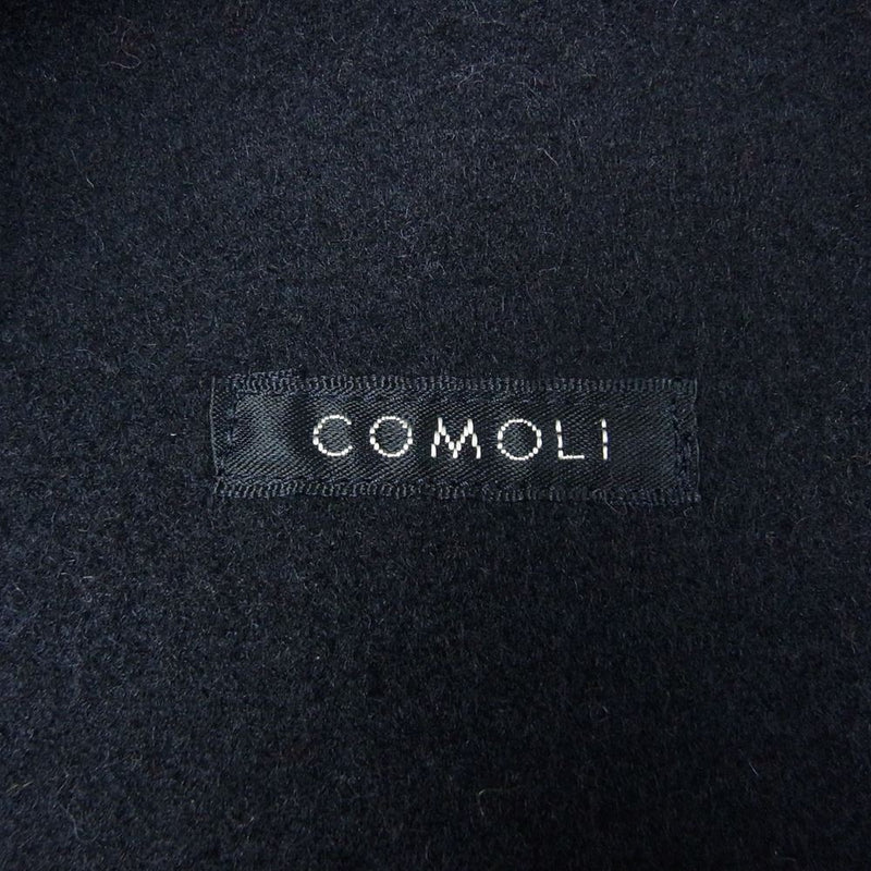 COMOLI コモリ 20AW S03-04013 メルトン フーデッド コート ネイビー系 1【中古】