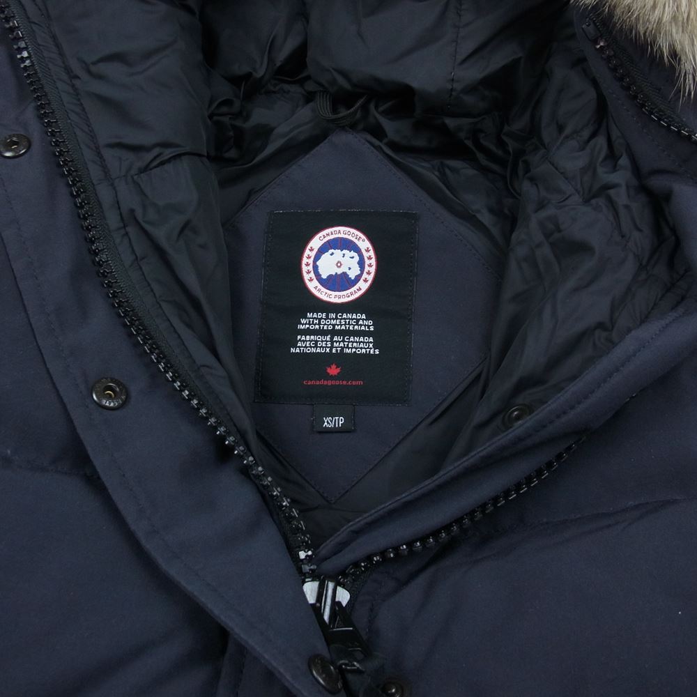 CANADA GOOSE カナダグース 2302JL 国内正規品 サザビーリーグ MACKENZIE PARKA マッケンジー パーカ ダウン ジャケット ネイビー系 XS【中古】