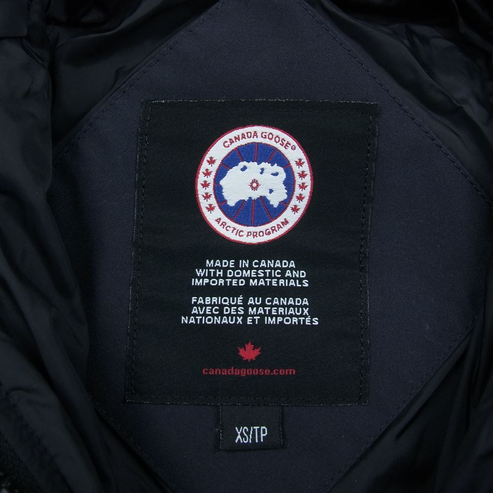 CANADA GOOSE カナダグース 2302JL 国内正規品 サザビーリーグ MACKENZIE PARKA マッケンジー パーカ ダウン ジャケット ネイビー系 XS【中古】