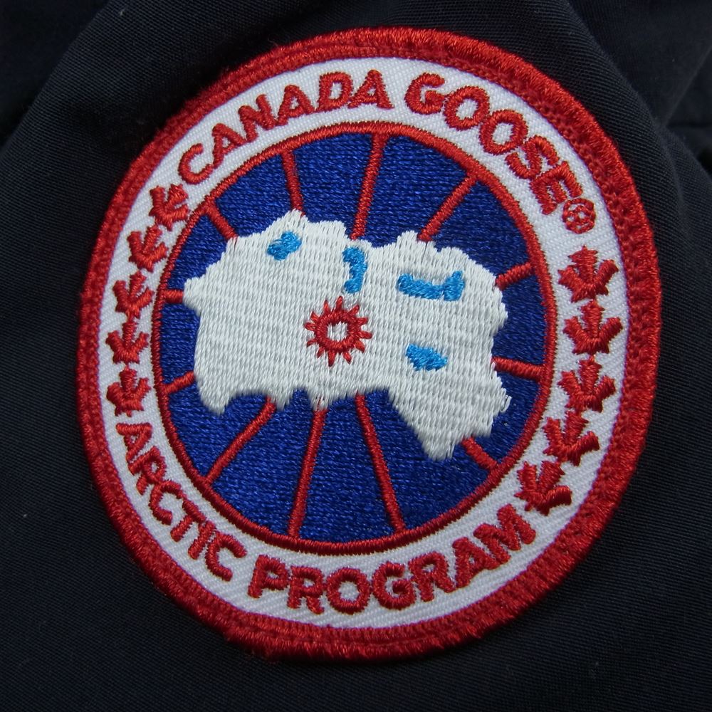CANADA GOOSE カナダグース 2302JL 国内正規品 サザビーリーグ MACKENZIE PARKA マッケンジー パーカ ダウン ジャケット ネイビー系 XS【中古】