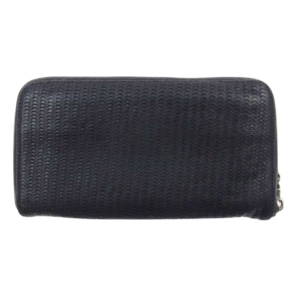 CHROME HEARTS クロムハーツ（原本無） REC F ZIP NOVELTY ノベルティ レザー レック ラウンドジップ ウォレット ブラック系【中古】