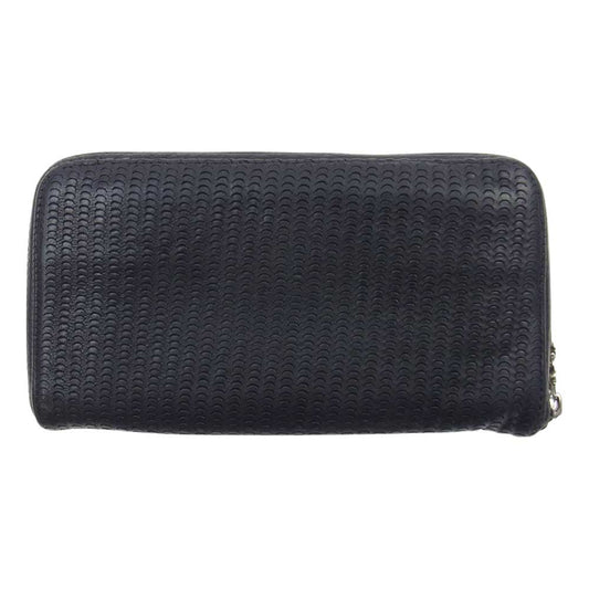 CHROME HEARTS クロムハーツ（原本無） REC F ZIP NOVELTY ノベルティ レザー レック ラウンドジップ ウォレット ブラック系【中古】