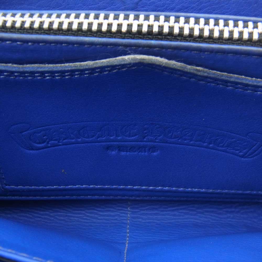 CHROME HEARTS クロムハーツ（原本無） REC F ZIP NOVELTY ノベルティ レザー レック ラウンドジップ ウォレット ブラック系【中古】