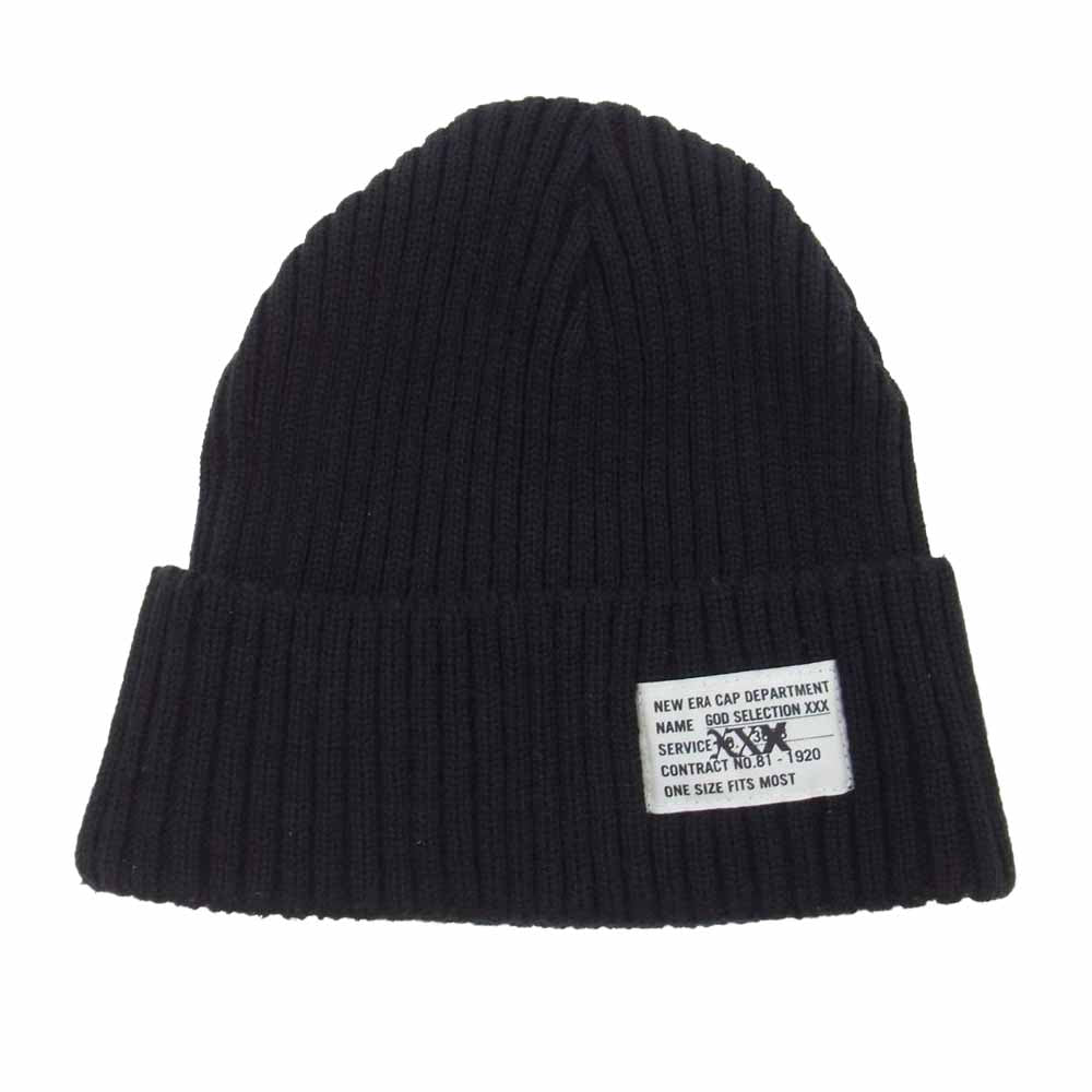 GOD SELECTION XXX ゴッドセレクション NEW ERA ニューエラ ミリタリー ビーニー ニットキャップ ブラック系【中古】