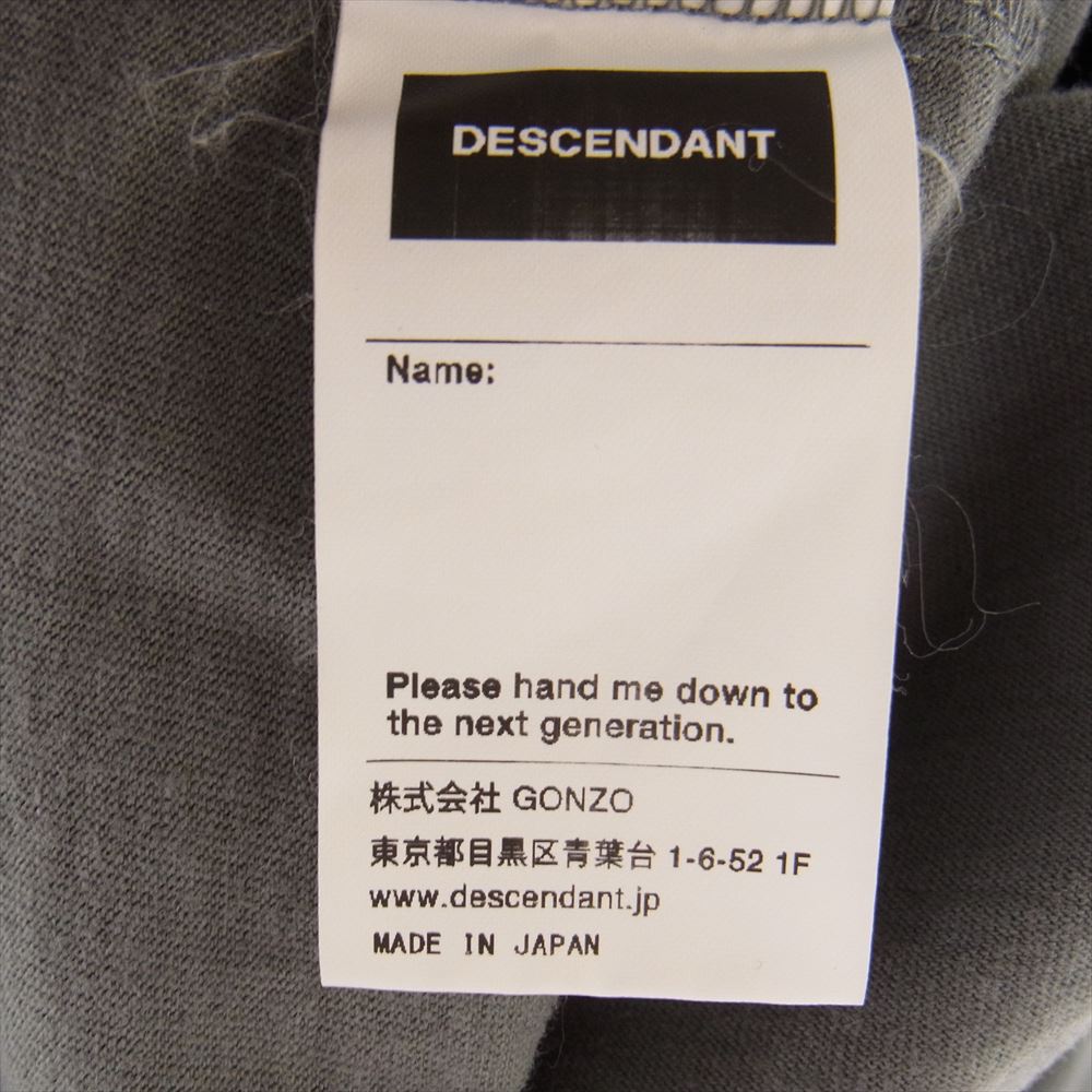 DESCENDANT ディセンダント HORIZON 長袖 Tシャツ カットソー グレー系 1【中古】