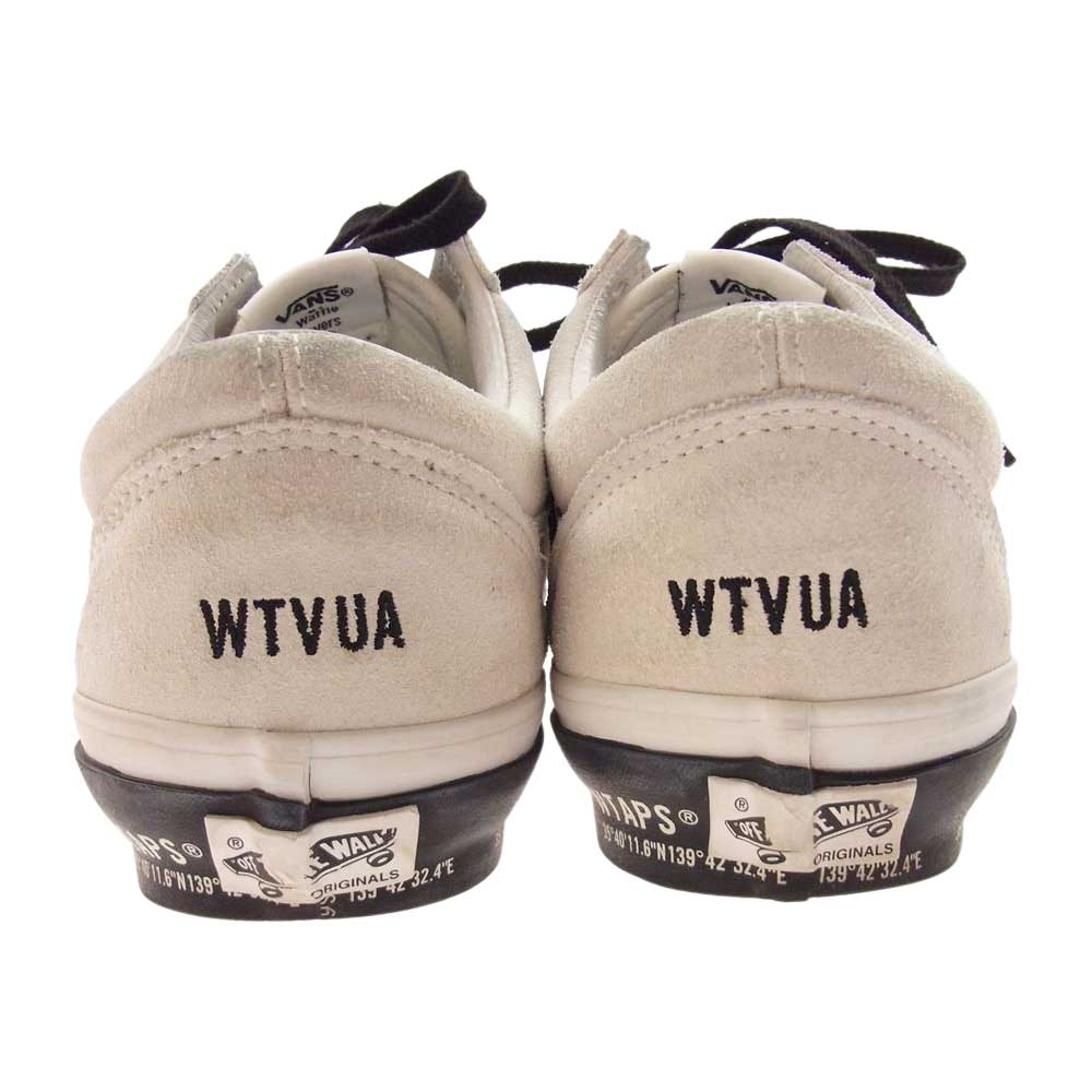 WTAPS ダブルタップス VN0A4P3X20F1 × VANS バンズ Og Old Skool Lx オールドスクール スニーカー ホワイト系 28cm【中古】
