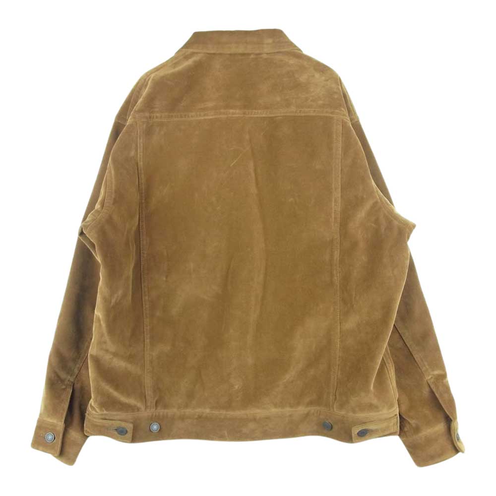 DESCENDANT ディセンダント 21AW PIGPEN TRACKER JACKET ピッグペン トラッカー ジャケット フェイクスエード ブラウン系 2【美品】【中古】