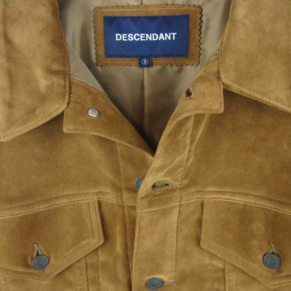 DESCENDANT ディセンダント 21AW PIGPEN TRACKER JACKET ピッグペン トラッカー ジャケット フェイクスエード ブラウン系 2【美品】【中古】