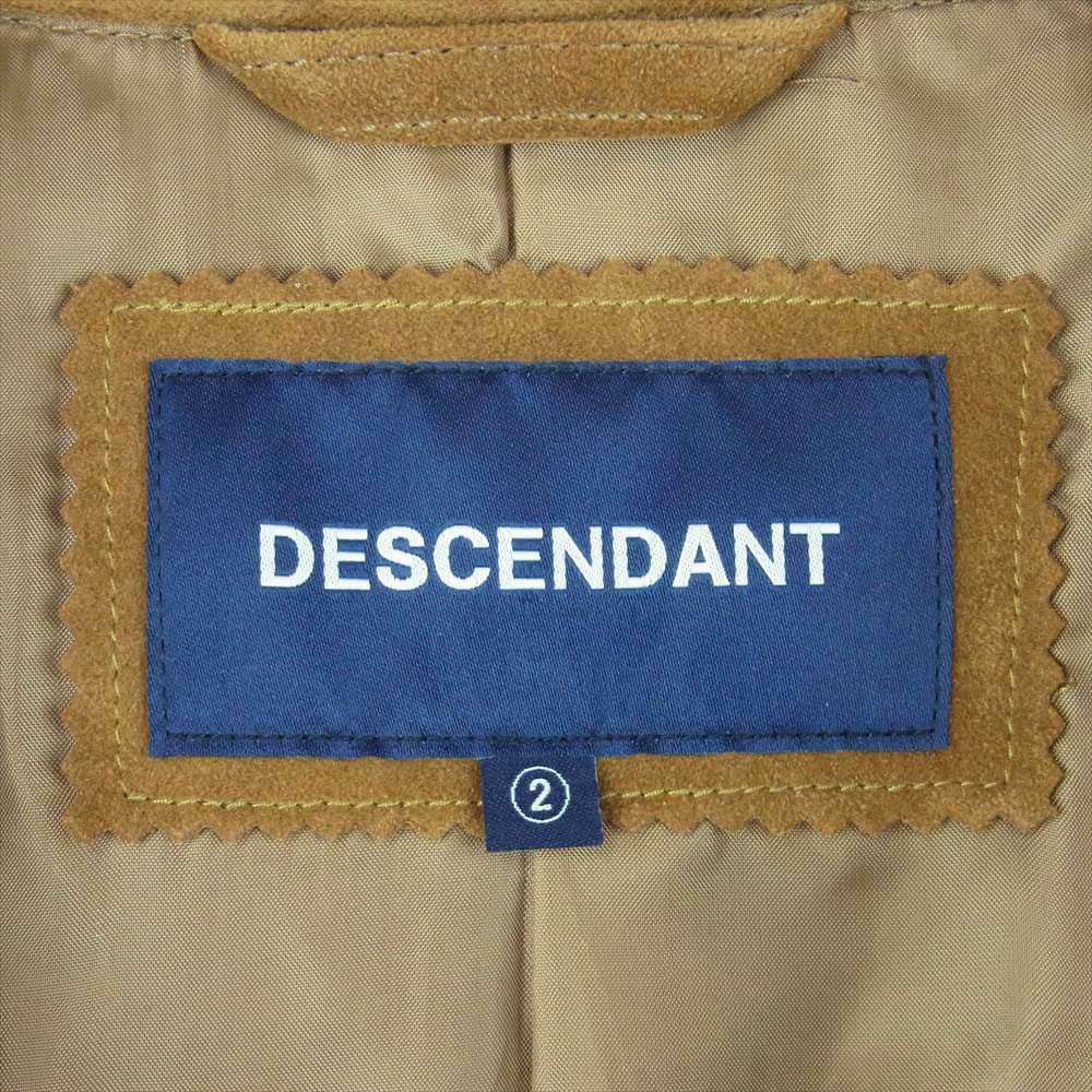 DESCENDANT ディセンダント 21AW PIGPEN TRACKER JACKET ピッグペン トラッカー ジャケット フェイクスエード ブラウン系 2【美品】【中古】
