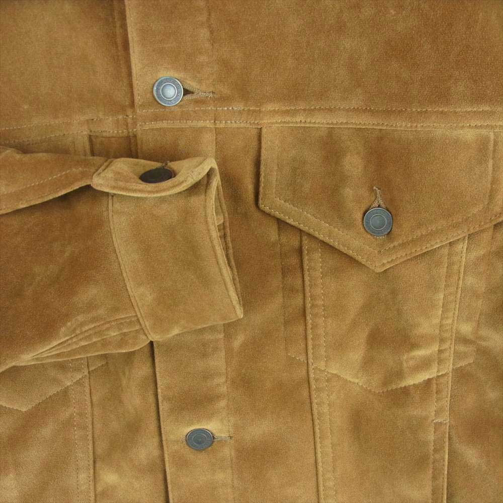 DESCENDANT ディセンダント 21AW PIGPEN TRACKER JACKET ピッグペン トラッカー ジャケット フェイクスエード ブラウン系 2【美品】【中古】