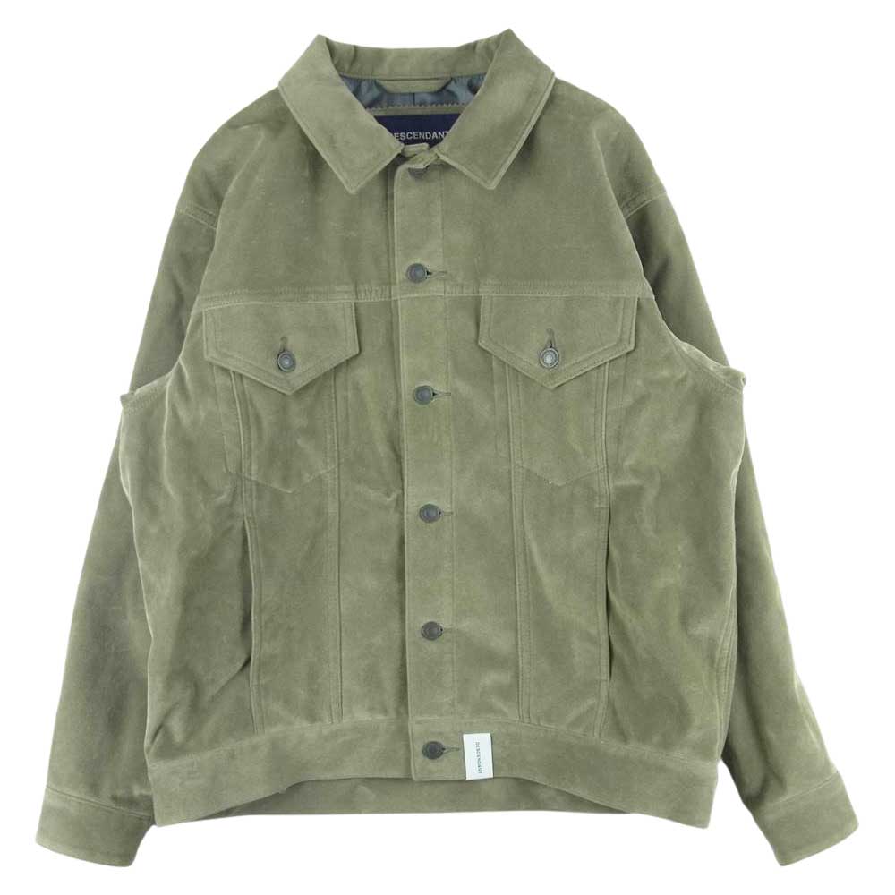 DESCENDANT ディセンダント 21AW PIGPEN TRACKER JACKET ピッグペン トラッカー ジャケット フェイクスエード グレー系 2【美品】【中古】