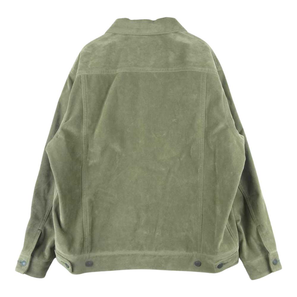DESCENDANT ディセンダント 21AW PIGPEN TRACKER JACKET ピッグペン トラッカー ジャケット フェイクスエード グレー系 2【美品】【中古】