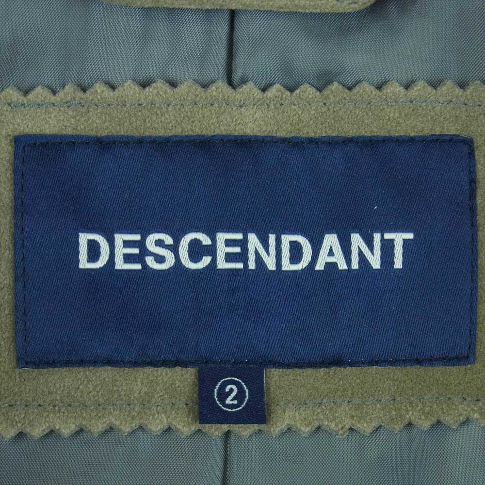 DESCENDANT ディセンダント 21AW PIGPEN TRACKER JACKET ピッグペン トラッカー ジャケット フェイクスエード グレー系 2【美品】【中古】